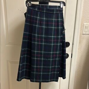 James Dalgliesh Plaid Pure New Wool, Made I. GT Britain Skirt, Size 12, EUC